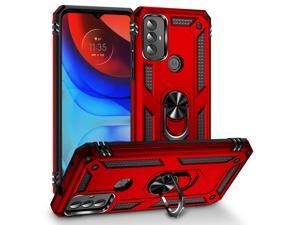 Fashion Case with Stander Shockproof Case For Moto G Play 2023 For Motorola g play 2023 Red
