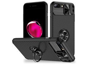 NEW Fashion Case with Stander Shockproof Case For iPhone 8 PlusFor iPhone 7 Plus 55inch Black
