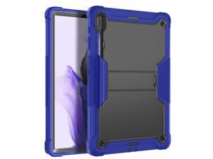 NEW Fashion Protective Case Holder Stander Case for Samsung Galaxy Tab S8 Plus 124 SMX800 SMX806  For TAB S7 Plus 124inch T970T975 For Tab S7 FE T730T735 124inch Blue