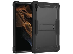 NEW Fashion Protective Case Holder Stander Case for Samsung Galaxy Tab S8 Ultra SMX900 SMX906 146 Black