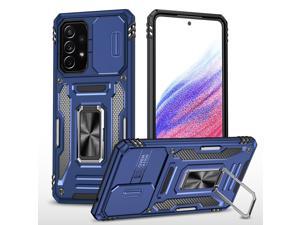 New Fashion Case with Holder Stander Shockproof Case For Samsung Galaxy A53 5G Blue