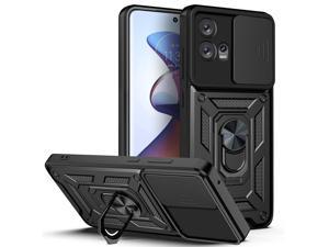 New Fashion Case with Holder stander Shockproof Case For Motorola Edge 30 Fusion For Moto Edge 30 Fusion 2022Black