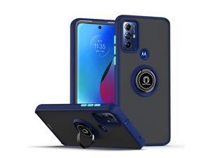 Fashion Case with Holder Stander Shockproof Case For Moto G Play 2023 Case For Motorola g play 2023 Dark Blue