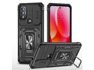 Fashion Case with Holder Stander Shockproof Case For Moto G Play 2023 Case For Motorola g play 2023 Black