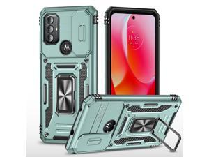 Fashion Case with Holder Stander Shockproof Case For Moto G Play 2023 Case For Motorola g play 2023 Green