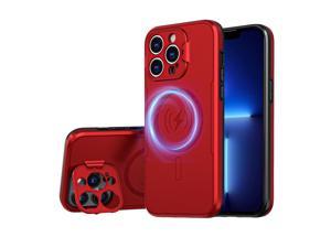 Case Magnetic Case with stander Wireless Charging Case For iPhone 13 Pro Max 67inch Red