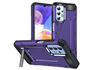 NEW Fashion Case with Stander Shockproof Case For Samsung Galaxy A23 5G Purple