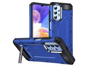 NEW Fashion Case with Stander Shockproof Case For Samsung Galaxy A23 5G Blue