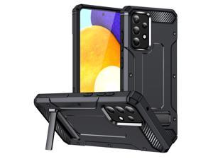 NEW Fashion Case with Stander Shockproof Case For Samsung Galaxy A52 5G For Samsung Galaxy A52s 5G Black