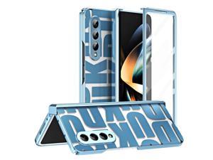 NEW Fashion Case Shockproof Case For Samsung Galaxy Z Fold 4 case for Samsung Z Fold 4 z fold4 Blue
