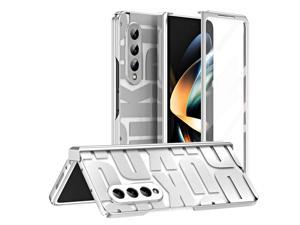 NEW Fashion Case Shockproof Case For Samsung Galaxy Z Fold 4 case for Samsung Z Fold 4 z fold4 Silver