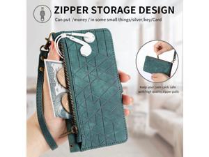 NEW Fashion Flip Case with holder Cover Shockproof Case For ZTE Axon 40 Ultra Green