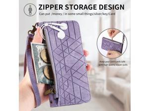 NEW Fashion Flip Case with holder Cover Shockproof Case For ZTE Axon 40 Ultra Purple