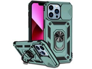 Case with Holder Stander Shockproof Case For iPhone 13 Pro Max For iPhone 13ProMax 67inch Green