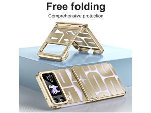 NEW Fashion Case Shockproof Case For Samsung Galaxy Z Flip 3 5G for Samsung Z Flip 3 z flip3 5G Gold