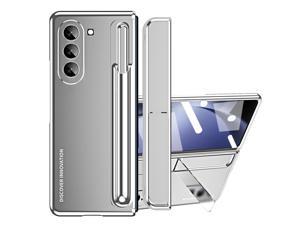 NEW Fashion Case For Samsung Galaxy Z Fold 5 for Samsung Z Fold 5 for Samsung Fold 5 Z Fold5 Silver
