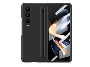NEW Fashion Case with holder Case For Samsung Galaxy Z Fold 4 for Samsung Galaxy Z Fold4 Black