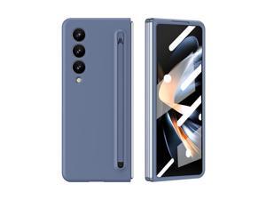 NEW Fashion Case with holder Case For Samsung Galaxy Z Fold 4 for Samsung Galaxy Z Fold4 Blue