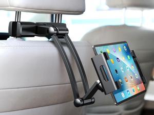 Tablet Holder for Car, iPad Headrest Bracket, Adjustable Phone Mount for car Back Seat,Suitable for 4.7-13 inch Electronic Screen,Adjustable Distance and Viewing Angle, Rotating Screen