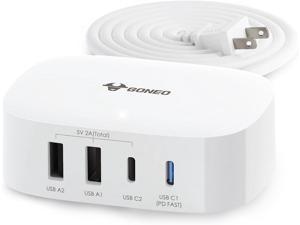 GONEO USB C Charger 30W Charging Station with Type C Ports U...