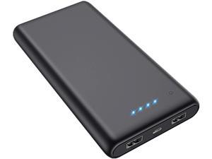 Portable Charger Power Bank 25800mAh Huge Capacity External Battery Pack Dual Output Port with LED Status Indicator Power Bank for iPhone Samsung Galaxy Android PhoneTablet  etcBlack