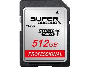 512GB SD Card 512GB Memory Card High Speed Class 10 TF Card for Cameras and Others Compatible Devices (512GB)