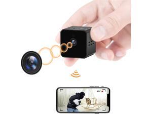 Hidden Camera Spy Camera WiFi Security Nanny Cam Mini Home Indoor Outdoor Surveillance Cameras with Audio and Video Wireless Full HD Recorder with Motion Detection and Night Vision