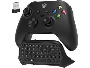 Controller Keyboard for Xbox Series X S for Xbox One One S Wireless Bluetooth Gaming Chatpad Keypad with USB Receiver Builtin Speaker  35mm Audio Jack for Xbox Series X S One One S Black