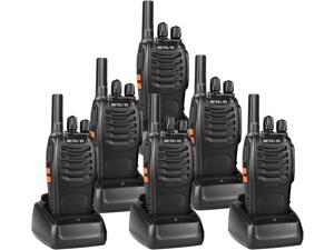 Retevis H777 Walkie Talkies for Adults Long Range Hand Free Handheld Rechargeable Two Way Radio Business 2 Way Radios with Charger 6 Pack