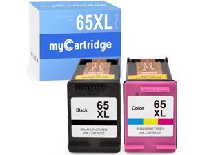 myCartridge 65 XL 65XL Ink Cartridges Replacement for 65 Ink Cartridges to DeskJet 3755 3752 3772 Envy 5055 5010 5020 Printer (Black and Color, 2-Pack)
