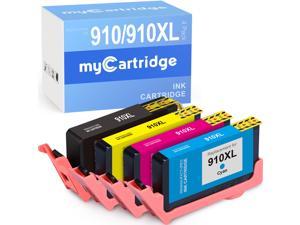myCartridge Ink Cartridge Replacement for HP 910 Ink 910XL Combo Pack for OfficeJet Pro 8035 8020 8022 8028 8025 8031 8015 8033 Printer (Black, Cyan Yellow, Magenta, 4 Pack)