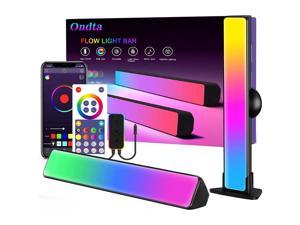 ONDTA LED Smart Flow Light Bar, Monitor Light Bar,Gaming Lights,Works with Alexa & Google Assistant,RGBIC Ambient Lighting with Music Sync and Multiple Scene Modes for Gaming,PC,TV,Room Decor