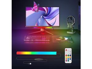 ONDTA Under Monitor Light Bar, RGBIC Dreamcolor Ambient Gaming Lights, Ambiance Backlights with Remote Controller, 5V USB Powered, for Gaming, PC Setup, Desk Stand, Room Decoration