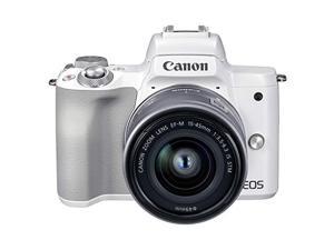 Canon Mirrorless InterchangeEable-Lens Camera Eos Kiss M2 Standard Zoom Lens Kit White Kiss M2Wh-1545