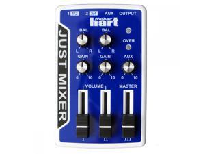 Maker Hart Just Mixer Stereo 3 Input Voice Mixer / Battery and USB Power Supply (Blue))