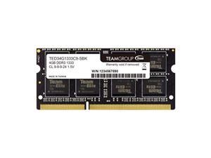 Team Notebook PC Memory DDR3 1333MHz PC3-10600 ECO Package (1.5V 4GB)