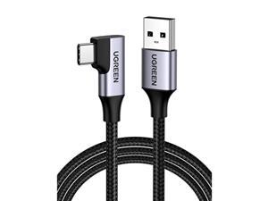 UGREEN usb c cable Lshaped 2M USB 30 rapid charging 5Gbps data transfer Nylon braided high durability Suitable for Xperia Galaxy S21 S20 S10 S9 A51 A71 PS5 controllers etc2M