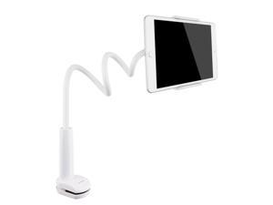 TRYONE Tablet stand while sleeping Flexible arm reinforced flexible arm Smartphone ipad Android iphone holder Nintendo Switch mount Goose neck 360  rotation Height adjustment 75cm white