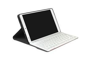 PCATEC NTT docomo dtab Compact d01J  Huawei MediaPad M3 84 Bluetooth keyboard with leather TPU case US layout Kana input support white