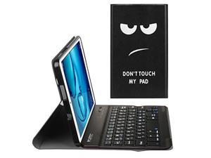 PCATEC NTT docomo dtab Compact d01J  Huawei MediaPad M3 84 Bluetooth keyboard with leather TPU case US layout Kana input support Big Eyes