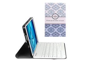 PCATEC NTT docomo dtab Compact d01J  Huawei MediaPad M3 84 Bluetooth keyboard with leather TPU case US layout Kana input support crown