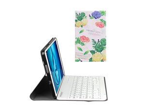 PCATEC NTT docomo dtab Compact d01J  Huawei MediaPad M3 84 Bluetooth keyboard with leather TPU case US layout Kana input support Sweet Garden