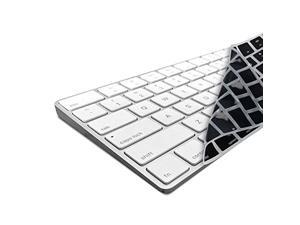 kwmobile Rugged and ultrathin keyboard protection Silicone QWERTY US Compatible Apple Magic Keyboard with Numeric KeypadEffective protection from dirt and wear Black