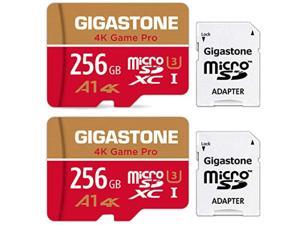  Gigabit 256GB Micro SD Card A1 V30 2pack 2 pieces Ultra HD 4K Video Recording High Speed 4K Game Operation Confirmed 100MB  s Micro SDXC UHSI U3 C10 Class 10 micro sd Card with SD Conversion Adap