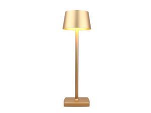 amhshkou rechargeable led cordless table lamp, aluminum, dimmable, for indoor and outdoor lighting gold