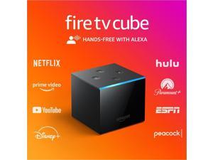 Fire TV Cube Handsfree streaming device with Alexa 4K Ultra HD includes latest Alexa Voice Remote