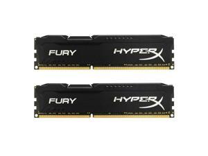 HyperX FURY 16GB Kit (2 x 8GB) DDR3 1333MHz PC3 10600 Desktop Memory 240 Pins DIMM 1.5V RAM Memory Module Black