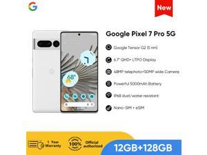 2022 New Google Pixel 7 Pro 5G Smartphone 67 NFC Octa Core Android 13 IP68 dustwater resistant Phone 12GB 128GB Snow