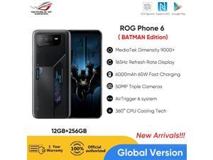 2022 New Asus ROG Phone 6 Batman Edition 5G Gaming Smartphone MediaTek Dimensity 9000+ 165Hz AMOLED Screen Android 12 ROG6 Phone
