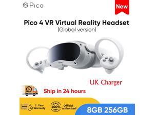 Pico 4 VR Headset 256GB Global version Pico4 AllInOne Virtual Reality Headset 3D VR Glasses 4K Display For Metaverse  Stream Gaming UK charger